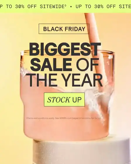 ARMRA Black Friday video ad: UP TO 30% OFF SITEWIDE