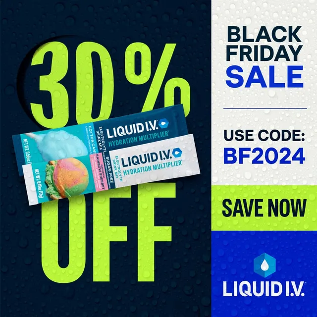 Liquid I.V. Black Friday ad: 30% OFF