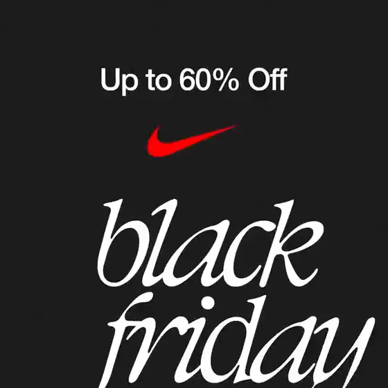Nike Black Friday video ad: Up to 60% Off